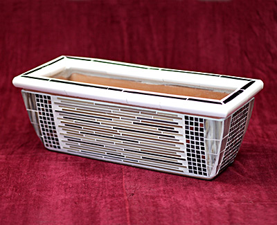 Mosaic rectangle  planter.